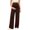 A70 Coffee, variant on Women's Maternity Pants Over The Belly Support Wide Leg Ribbed Trousers High Waisted Stretch Lounge Pants for Pregnancy Postpartum Comfort Work Casual