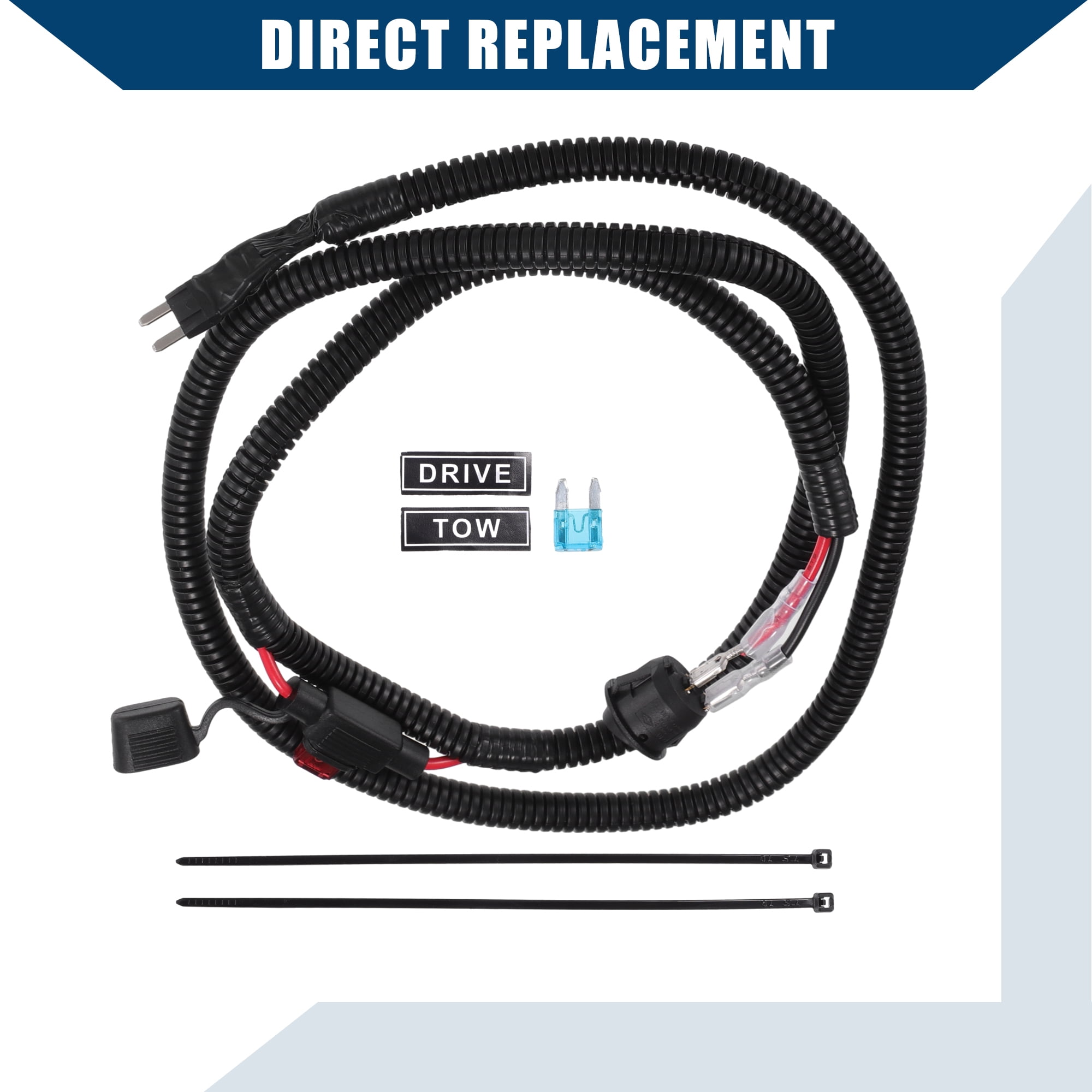 Unique Bargains Universal Car Switched Fuse Kit Plastic 1 Set Black 47.24 Inch