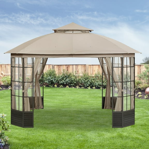 Garden Winds Replacement Canopy for the Lake Charles Gazebo, Riplock 350