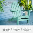 thumbnail image 4 of DuroGreen Adirondack Chair Set Made With All-Weather Tangent lumber, 2 Chairs, 1 Side Table, Oversized, High End Patio Furniture for Porch, Lawn, or Deck, No Maintenance, USA Made, Aruba, 4 of 7