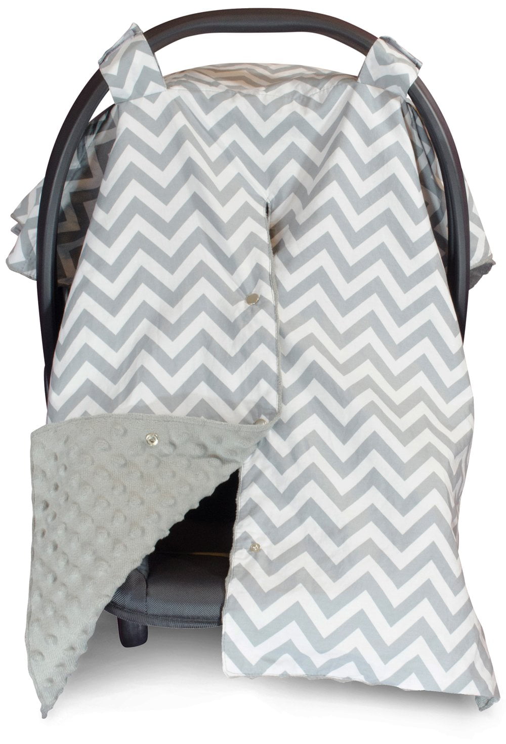 Grey Zig Zag Car Seat Covers for Babies