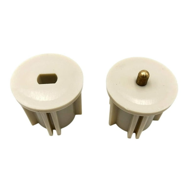 Soportes de montaje de la tapa del extremo de la varilla del tapón del embrague ciego Fácil instalación Multiusos Ciego Beige 2.8 cm