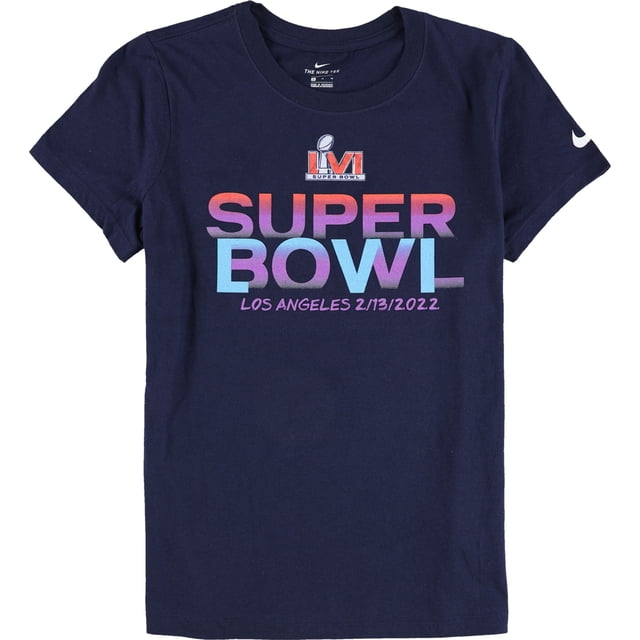 Nike Womens Super Bowl Los Angeles 2/13/2022 Graphic T-Shirt multinavy M