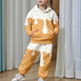 thumbnail image 3 of WOYY Toddler Girls Outfits Ice Cream Print Hoodie Sweatshirt Joggers Set, Sizes 4-5T, 3 of 7