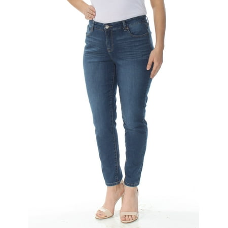 Petite Blue Jean - STYLE & COMPANY Womens Blue Skinny Jeans Petites Size: 14