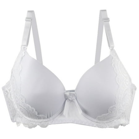 MITCOWBOY Bras for Women Women s Underwear 34/75 36/80 38/85 40/90 42/95 44/100 BCDE Cup Bra Sexy Lace Bra for Women Lingerie Plus Size Wireless Bra Seamless Bras White 105D Clearance
