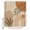 Orange, variant on Boho Leaves Bathroom Shower Curtains with 12 Hooks Polyester Waterproof Shower Curtain for Stalls and Bathtubs Middle Century Vintage Terracotta Lines Decorative Bathroom Privacy Curtain 72x78 Inches