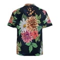thumbnail image 3 of High Quality Hawaiian Shirts for Men Short Sleeve Aloha Beach Shirt Floral Summer Casual Button Down Shirts Blouses SYFX95, 3 of 7