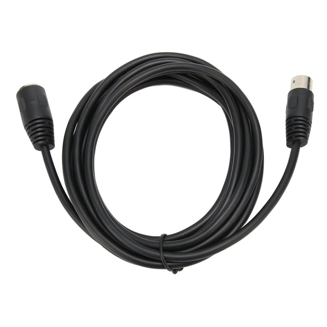 Cable de extensión para teclado MIDI de 5 pines, cable adaptador MIDI para teclado MIDI de 5 pines, cable DIN macho a hembra True Excellence