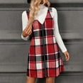 thumbnail image 5 of Fewfanhot Maxi Dresses for Women Fall Plaid Shacket Long Sleeve Button Down Dresses Winter Coats Fashion Clothing, 5 of 8
