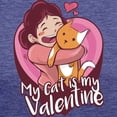 thumbnail image 3 of CafePress - My Cat Is My Valentine T Shirt - Womens Tri-blend T-Shirt, 3 of 4