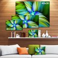 thumbnail image 3 of Étoile Verte Fractale Rotative - Impression sur Toile Florale, 3 of 4