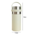 thumbnail image 2 of enjoywould Gobelet Isolé 380ml Étanche avec Poignée en Acier Inoxydable Résistant à la Chaleur Flacon Isolé Fourniture Maison, 2 of 8
