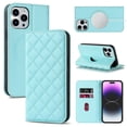 thumbnail image 1 of Funda antirrobo con cierre magnético para iPhone 14 Pro, compatible con carga magnética, piel sintética y TPU, diseño tipo billetera, ranuras para tarjetas, 1 of 5