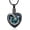 Black-Blue, variant on Heart Ashes Cremation Jewelry Moon and Stars Urn Necklace for Ashes - Cremation Urn Pendant Memorial Keepake Funeral Necklace Jewelry Gifts for Women Wife Mother