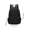 thumbnail image 3 of Large Capacity Nylon Travel Backpack with Handle, Durable Multi-Compartment Commuting Bag, Comfortable Shoulder Straps Daypack for School Work Travel Daily Use, 3 of 6