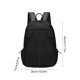 thumbnail image 3 of Mochila de nylon para desplazamientos de gran capacidad 17,7" – Mochila de viaje resistente al agua con múltiples compartimentos, correas reforzadas, mono casual unisex negro/rojo/azul, 3 of 6