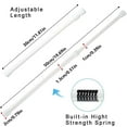 thumbnail image 3 of 6Pcs Tension Rod Tension Rods For No Drilling Rustproof Spring Adjustable Tension Curtain Rod For Doors Wardrobe Bars Drying Support Rods, 3 of 8