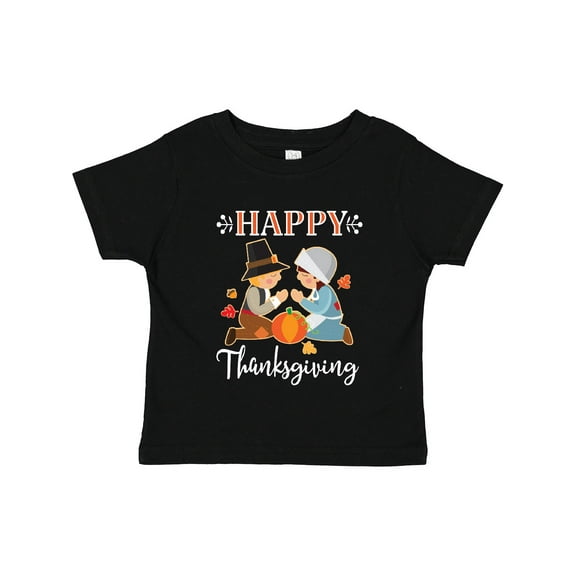 Inktastic Happy Thanksgiving Christian Pilgrims Holiday Boys or Girls Toddler T-Shirt