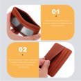 thumbnail image 4 of OULII 1Pack Brown Credit Card Cover PU Card Holder Scratch Prevention For Professionals, 4 of 5