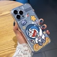 thumbnail image 3 of Para Samsung Galaxy A33 A53 A73 5G A32 A52 A72 A31 A51 A71 A23 Doraemon Snoopy Astronauta Transparente TPU Gel Funda De Cojín De Aire Borde Cuadrado Anti-Caída Cubierta, 3 of 4