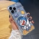 thumbnail image 3 of Para Samsung Galaxy A33 A53 A73 5G A32 A52 A72 A31 A51 A71 A23 Doraemon Snoopy Astronauta Transparente TPU Gel Funda De Cojín De Aire Borde Cuadrado Anti-Caída Cubierta, 3 of 4