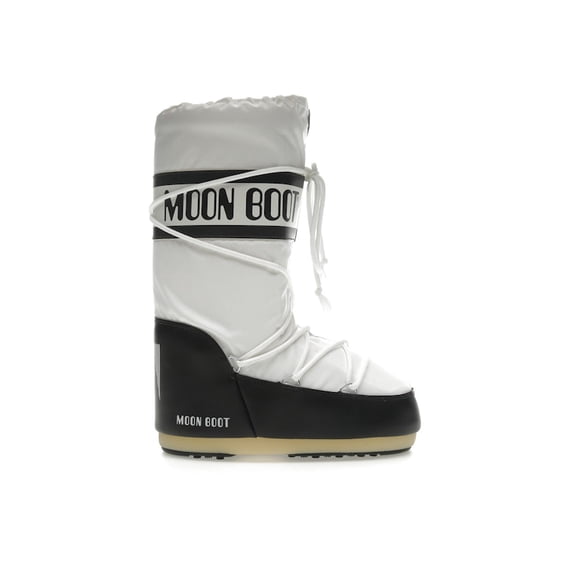 Moon Boot Unisex Icon Nylon Boot Black White, from StockX