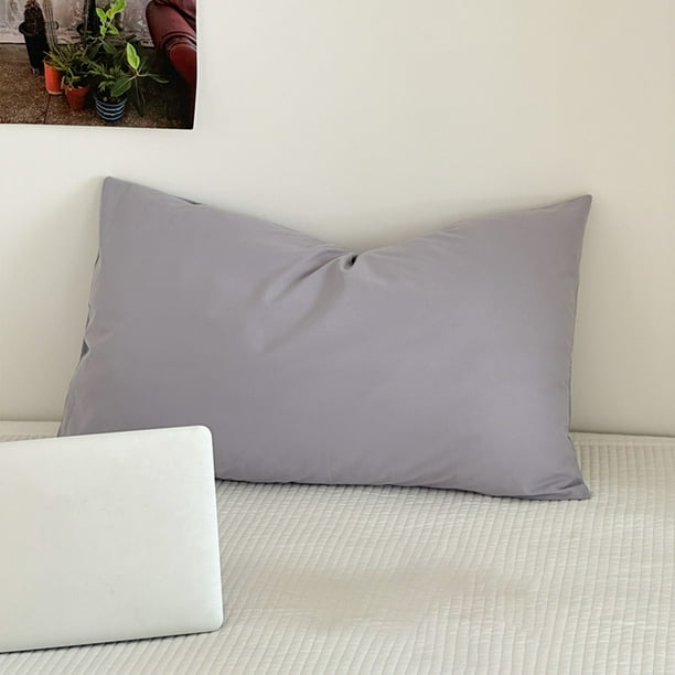 Cotton Retro Pillowcase Literary Small Fresh Color Cream Color Washed Cotton Pillowcase