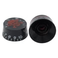thumbnail image 4 of Musiclily Basic Metric Coarse 18-Spline Guitar Knobs Tone Volume Speed Control Knobs for Epiphone LP SG Style Electric Guitar, Black with Red Skull Logo (Set of 4), 4 of 5