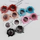 thumbnail image 4 of Qarigey Niños sol flor protección ocular gafas rendimiento decoración gafas Prop para niñas niños Lentes No.2, 4 of 8