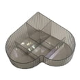 thumbnail image 5 of Cosmetic Organizer Cosmetic Storage Tray Countertop Desk Storage Box with Compartment for Office Bedroom Dorms Home Bathroom gray, 5 of 8