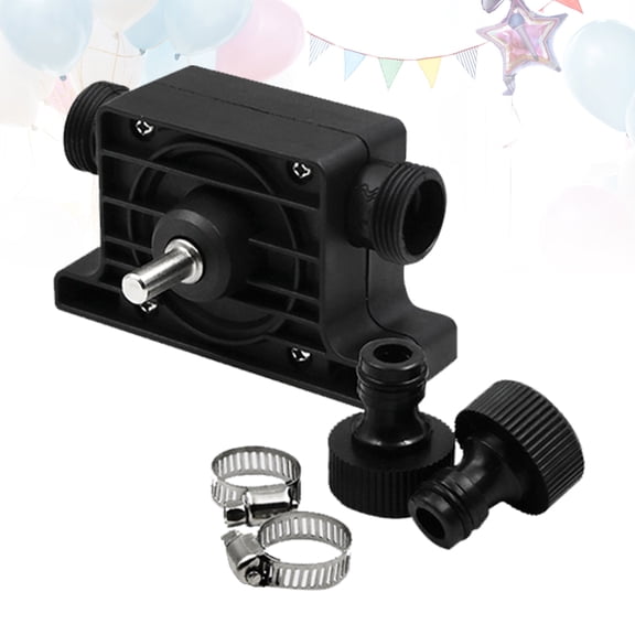 SEWOART Portable Electric Drill Drive Pump for Water and Sewage Transfer with Detachable Inlet and Outlet