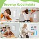 thumbnail image 5 of Juego de cuadros de tareas para niños: tablero de lista diaria, planificador diario familiar, tablero de mensajes con control deslizante para la clase, como se muestra, como se muestra, 5 of 5