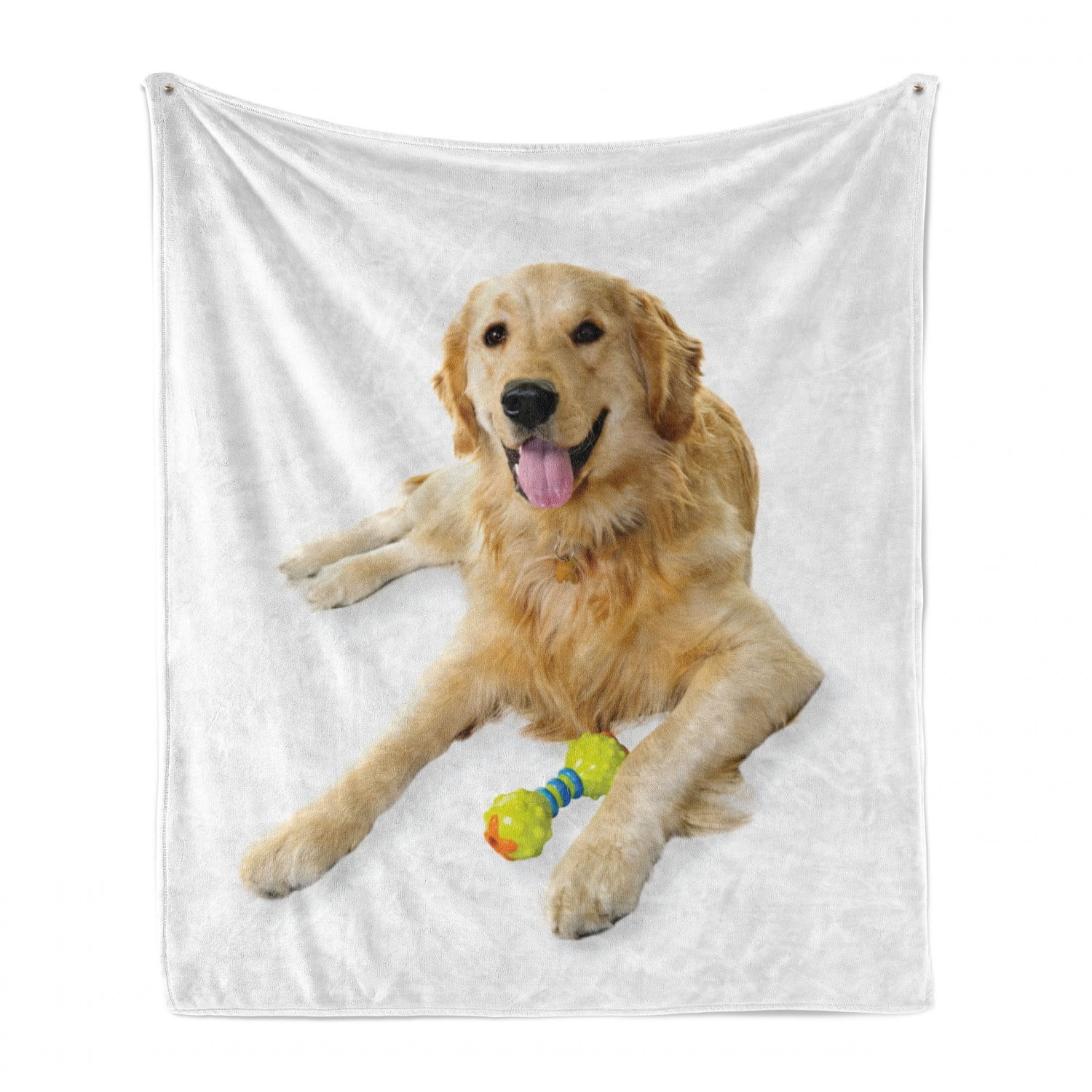 Golden Retriever Soft Flannel Fleece Throw Blanket, Pet Dog Laying down