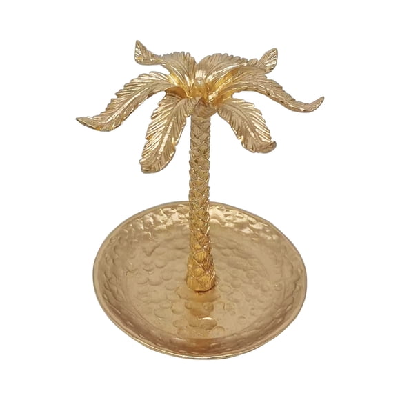 Plato para Joyas Tricune con Diseño de Árbol de Coco 12x10x10 cm