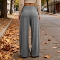 thumbnail image 5 of JUSLIO Womens Pants Linen Plus Size Drawstring Loose with Pockets Fashion Straight Pants, 5 of 9
