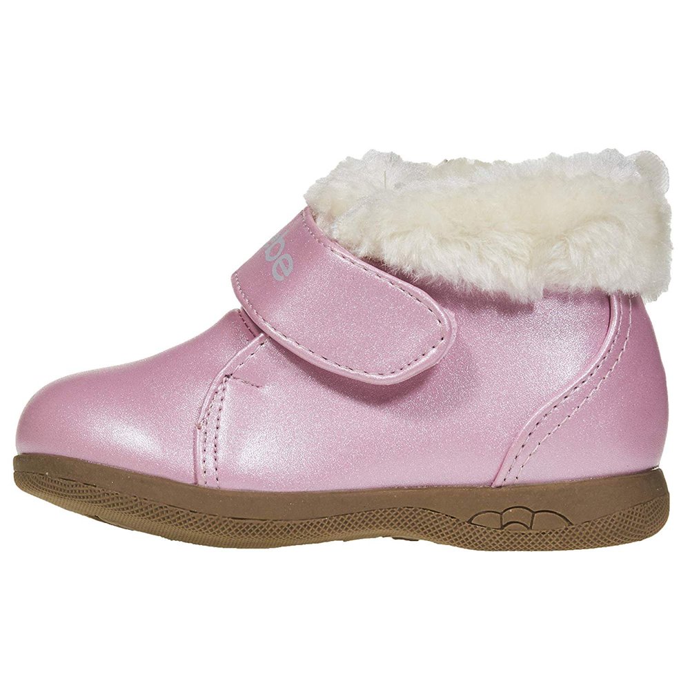 bebe bebe Toddler Girls Ankle Boots Size 9 Straps Fur Cuffs SlipOn