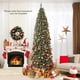 thumbnail image 3 of Costway Árbol de Navidad preiluminado de 270 cm con bisagras y lápiz delgado de Navidad con 500 luces LED y 1298 puntas, 3 of 4