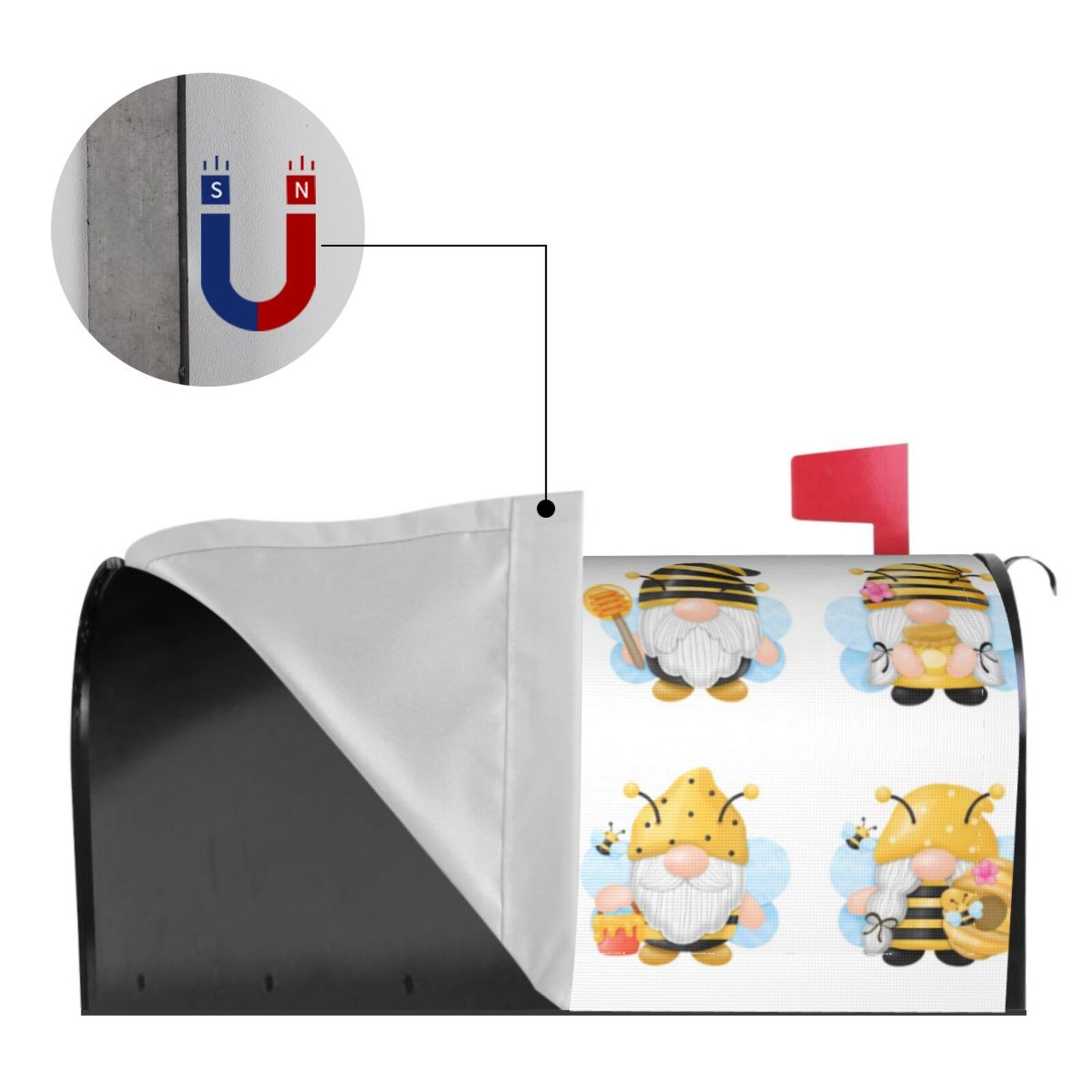 Kdxio Magnetic Mailbox Cover 21x18 in Mailbox Cover Outdoor Decoration Holiday Mailbox Covers for Home Garden Yard-21x18 in