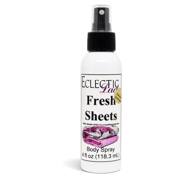 Fresh Sheets Body Spray, Eclectic Lady, Hydrating Mist, Unisex (Double Strength), 4 oz