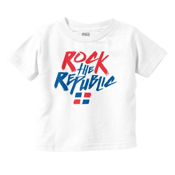 Dominican Pride Rock the Republic Toddler Boy Girl T Shirt Infant Toddler Brisco Brands 6M