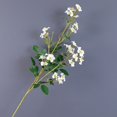 thumbnail image 2 of Mdesiwst Artificial Multiflora Rose Colorful Fake Flower Wedding Office Table Centerpiece Faux Floral Branch Flower Arrangement Decoration, 2 of 10