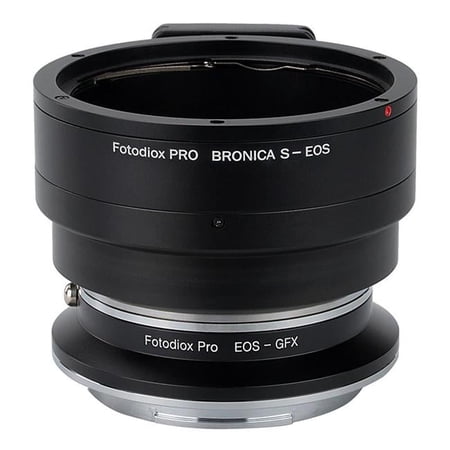 Fotodiox BS-EOS-GFX-Pro Pro Lens Mount Double Adapter for Bronica S Mount & Canon EOS D & SLR Lenses to Fujifilm G-Mount GFX