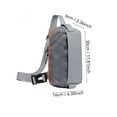 thumbnail image 3 of Fiudx Ofertas de la semana Bolsa de pecho multifunción para hombre, bolso cruzado de gran capacidad, informal, japonés, para deportes de ciclismo, Mochila pequeña, 3 of 7