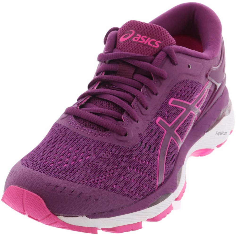 ASICS Asics Women's GelKayano 24 Prune / Pink Glow White AnkleHigh