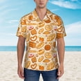 thumbnail image 4 of Daiia Various Bread Hawaiian Shirt for Men Gentle Cotton Regular Short Sleeve Casual-Small, 4 of 9