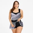 thumbnail image 3 of WREESH Women Gradient Print Ethnic Style Tankini Set Two Piece Swimsuit Plus Size, 3 of 9