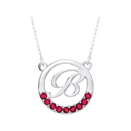 Personalized Family JewelryáWomen's Circle Initial Pendant available in Sterling Silver, Gold and White Gold