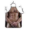 thumbnail image 2 of JHGoosa 1pc Adult Household KitchenApron Fun Printing Household Cleaning Apron Er Otic Role Play, 2 of 5