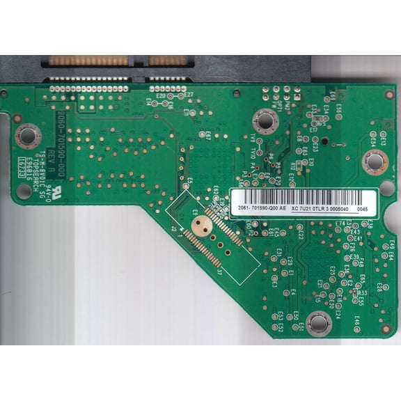 WD3200AVVS-00L2B0, 2061-701590-Q00 AE, WD SATA 3.5 PCB